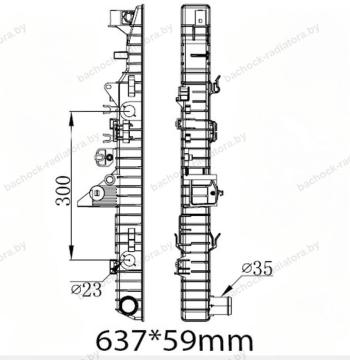 Бачок радиатора Land Rover Discovery 3, Discovery 4 (L319), Range Rover Sport (L320) напорный левый (2004-2020)