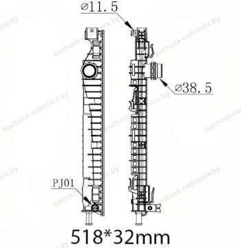 Бачок радиатора Land Rover Discovery Sport (L550), Range Rover Evoque 1 (L538) напорный левый (2011-2024)