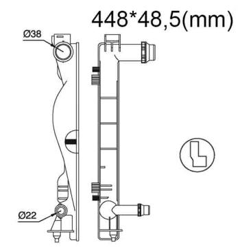 Бачок радиатора Audi A4 (B6), A4 (B7), A6 (C5), A6 (C6) напорный левый (1997-2011)