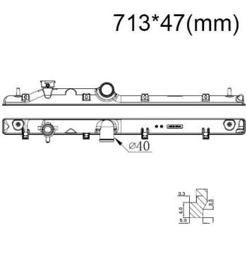 Бачок радиатора Subaru Forester 3 (Sh), Legacy 5, Outback 4 напорный верхний (2008-2014)